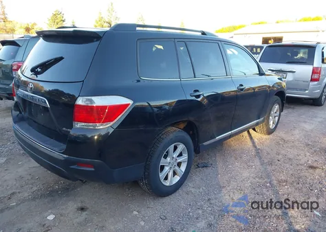2013 Toyota Highlander Base Plus V6 from USA, damaged, VIN 5TDBK3EH2DS275195
